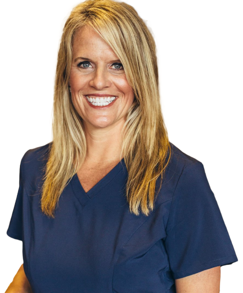 Cumming dentist Doctor Jennifer Sherwood Bragg smiling
